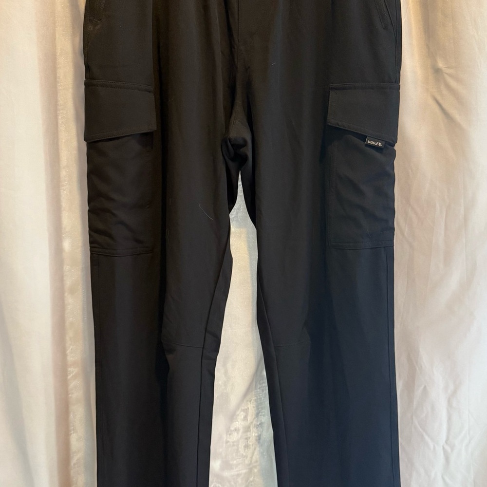 Baleaf Black Men's Cargo Pants with Flap Pockets
